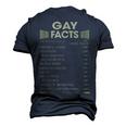 Gay Name Gay Facts Men's 3D T-shirt Back Print Navy Blue