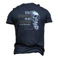 George Washington Stay Strapped Or Get Clapped 4Th Of July Men's 3D T-Shirt Back Print Navy Blue
