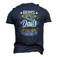 Guns Dont Kill People Dads With Pretty Daughters Do Active Men's 3D T-Shirt Back Print Navy Blue