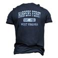 Harpers Ferry West Virginia Wv Vintage Established Sports Men's 3D T-Shirt Back Print Navy Blue