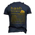 Hash Browns Men's 3D Print Graphic Crewneck Short Sleeve T-shirt Navy Blue