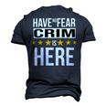 Have No Fear Crim Is Here Name Men's 3D Print Graphic Crewneck Short Sleeve T-shirt Navy Blue