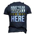 Have No Fear Harvell Is Here Name Men's 3D Print Graphic Crewneck Short Sleeve T-shirt Navy Blue