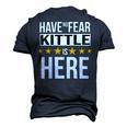 Have No Fear Kittle Is Here Name Men's 3D Print Graphic Crewneck Short Sleeve T-shirt Navy Blue