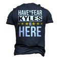 Have No Fear Kyles Is Here Name Men's 3D Print Graphic Crewneck Short Sleeve T-shirt Navy Blue