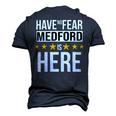 Have No Fear Medford Is Here Name Men's 3D Print Graphic Crewneck Short Sleeve T-shirt Navy Blue