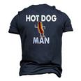 Hot Dog Hot Dog Man Tee Men's 3D T-Shirt Back Print Navy Blue