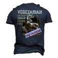 Hunting Vegetarian Old Indian Word Men's 3D Print Graphic Crewneck Short Sleeve T-shirt Navy Blue