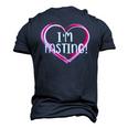 Intermittent Fasting Im Fasting Men's 3D T-Shirt Back Print Navy Blue