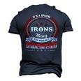 Irons Shirt Family Crest Irons T Shirt Irons Clothing Irons Tshirt Irons Tshirt For The Irons Men's 3D T-shirt Back Print Navy Blue