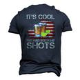 Its Cool Ive Had Both My Shots American Flag 4Th Of July Men's 3D T-Shirt Back Print Navy Blue