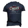 Its A CREWS Thing You Wouldnt Understand Shirt CREWS Last Name Shirt With Name Printed CREWS Men's 3D T-shirt Back Print Navy Blue