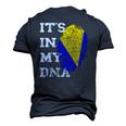 Its In My Dna Bosnia Herzegovina Genetik Bosnian Roots Men's 3D T-Shirt Back Print Navy Blue