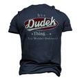 Its A Dudek Thing You Wouldnt Understand Shirt Personalized Name T Shirt Shirts With Name Printed Dudek Men's 3D T-shirt Back Print Navy Blue
