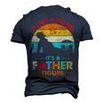 Its Not A Dad Bod Its A Father Figure Fathers Day Dad Jokes Men's 3D T-Shirt Back Print Navy Blue