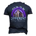 Its Ok To Be Different Vitiligo Awareness Men's 3D T-shirt Back Print Navy Blue