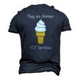 Jimmies Not Sprinkles Ice Cream Cone Men's 3D T-Shirt Back Print Navy Blue