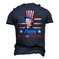 Joe Biden Happy 4Th Of Easter Confused 4Th Of July Men's 3D T-Shirt Back Print Navy Blue