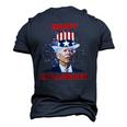 Joe Biden Happy Halloween For Fourth Of July Men's 3D T-Shirt Back Print Navy Blue