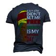 Juneteenth Is My Independence Day Not July 4Th Men's 3D T-shirt Back Print Navy Blue