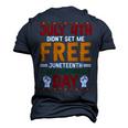 Juneteenth Is My Independence Day Not July 4Th Premium Shirt Hh220527027 Men's 3D T-shirt Back Print Navy Blue