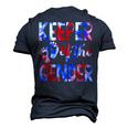 Keeper Of The Gender 4Th Of July Baby Gender Reveal Men's 3D T-shirt Back Print Navy Blue