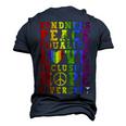 Kindness Equality Love Lgbtq Rainbow Flag Gay Pride Month Men's 3D T-Shirt Back Print Navy Blue