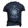 Lake Michigan Unsalted Shark Free Great Lakes Fishing Boat Men's 3D T-Shirt Back Print Navy Blue