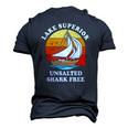 Lake Superior Unsalted Shark Free Men's 3D T-Shirt Back Print Navy Blue