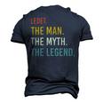 Ledet Name Shirt Ledet Family Name V2 Men's 3D Print Graphic Crewneck Short Sleeve T-shirt Navy Blue