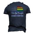 Lgbt Vintage 1776 American Flag We The People Means Everyone Men's 3D T-Shirt Back Print Navy Blue