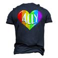 Lgbtq Ally For Gay Pride Men Women Children Men's 3D T-Shirt Back Print Navy Blue