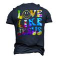 Love Like Jesus Tie Dye Faith Christian Jesus Men Women Kid Men's 3D T-shirt Back Print Navy Blue