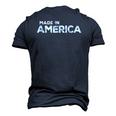 Made In America Patriotic 4Th Of July Men's 3D T-Shirt Back Print Navy Blue