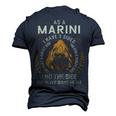 Marini Name Shirt Marini Family Name V4 Men's 3D Print Graphic Crewneck Short Sleeve T-shirt Navy Blue