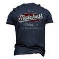 Matchett Shirt Personalized Name T Shirt Name Print T Shirts Shirts With Name Matchett Men's 3D T-shirt Back Print Navy Blue