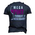 Mega Pint I Thought It Necessary Wine Glass Men's 3D T-Shirt Back Print Navy Blue