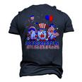 Merica Gnomes Happy 4Th Of July Us Flag Independence Day Men's 3D T-shirt Back Print Navy Blue