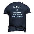 Nanu Grandfather For Fathers Day Men's 3D T-Shirt Back Print Navy Blue