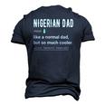 Mens Nigerian Dad Definition Nigerian Daddy Flag Men's 3D T-Shirt Back Print Navy Blue