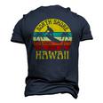 North Shore Beach Hawaii Surfing Surfer Ocean Vintage Men's 3D T-Shirt Back Print Navy Blue