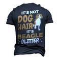 Not Dog Hair Beagle Glitter Pet Owner Dog Lover Beagle 61 Beagle Dog Men's 3D T-shirt Back Print Navy Blue
