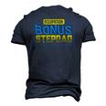 Not A Stepdad But A Bonus Dad Fathers Day Men's 3D T-Shirt Back Print Navy Blue