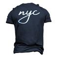 Nyc New York City The Greatest City In The World Men's 3D T-Shirt Back Print Navy Blue