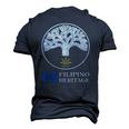 Oakland Filipino Pilipinas Basketball Heritage Men's 3D T-Shirt Back Print Navy Blue