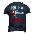 One In A Melon Daddy Dabbing Watermelon Men's 3D T-Shirt Back Print Navy Blue