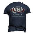 Otter Shirt Personalized Name T Shirt Name Print T Shirts Shirts With Name Otter Men's 3D T-shirt Back Print Navy Blue