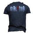 Outnumbered Dad Of Girls Men Fathers Day For Girl Dad V2 Men's 3D T-Shirt Back Print Navy Blue