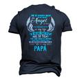 My Papa I Want To Hug So Tight One Who Is Never More Than Men's 3D T-Shirt Back Print Navy Blue