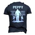 Peppy Grandpa Peppy Best Friend Best Partner In Crime Men's 3D T-shirt Back Print Navy Blue